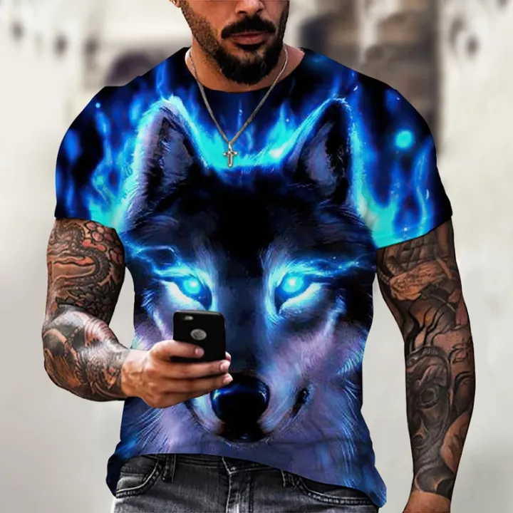 Couple%20Wolf%20Print%20T-Shirt%20Men's%203D%20T-Shirt%20Drop%20Ship%20Top%20Tee%20Short%20Sleeve%20Camiseta%20Round%20Neck%20T-Shirt%20Fashion%20Casual%20Brand%206XL%20-%20Image%204
