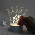 3D LED Note Board USB Message Board with WHITE PEN Creative Acrylic  Lamp Night Lights Gifts Bedroom Desk Lamp. 