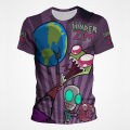 Invader Zim Funny T Shirts 3D Pattern Print Anime Casual bBoy Girl T-shirt Summer Fashion Cool Short-sleeved Tops Clothing. 