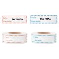 BRADOO- 300Pcs Removable Freezer Labels 1 x 3 Inch & 500x Removable Freezer Labels Food Storage Stickers (Blank White).