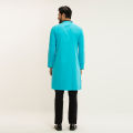 Masculine Cyan Casual Slim Fit Casual Panjabi For Men. 