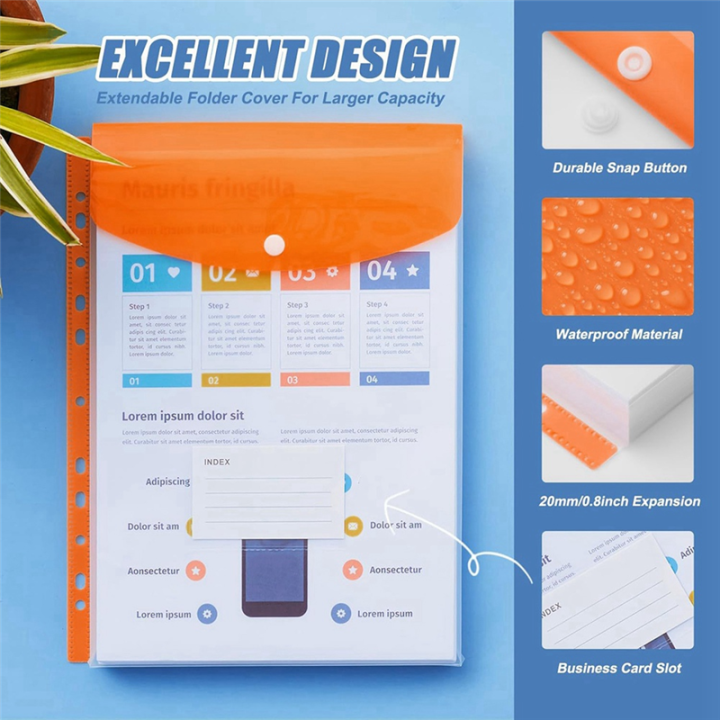 Binder%20Pocket%20Organizer%20Folders,%2012%20Pack%20Expandable%20Folders%20Plastic%20Envelopes%20Binder%20Folders%20for%202/3/4%20Ring%20Binder%20-%20Image%204