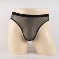 1/2 Pcs Transparent Underwear Men See Through Briefs Mesh Sheer Stretchy Seamless Male Panties Ultra-Thin. 