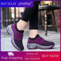 Women Causal Shoes Lady Outdoor Sport Shoes New Sneaker No Shoelaces Air Cushion Rocking Shoes.