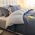 Three-piece set, four-piece quilt set, quilt cover, ins quilt, full set, washed cotton sheets, dormitory bedding, college students.
