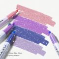 RHS Online 4PCS Shiny Pen Glitter Highlighters Planner Journaling Fluorescent Highlighter Sparkling Note-taking Highlighters Soft Color. 