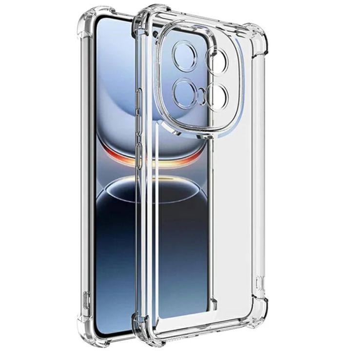 Vivo IQOO 13 5G Premium Silicone Case Crystal Clear Soft TPU Ultra-Thin Transparent Flexible Protective Mobile Phone Back Cover