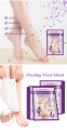 〽️ GUANJING Peeling Foot Mask Lavender & Collagen – 40g/1 Pair  Whitening & Moisturizing Foot Peel Mask Dead Skin Remover, Repair Cracked Heels & Soften Foot Mask for Baby Soft Feet  By Muin Distribution. 