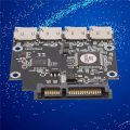 4 Way Micro-SD TF Card to SATA Serial Adapter SSD Industrial Embedded Mobile Storage Module. 