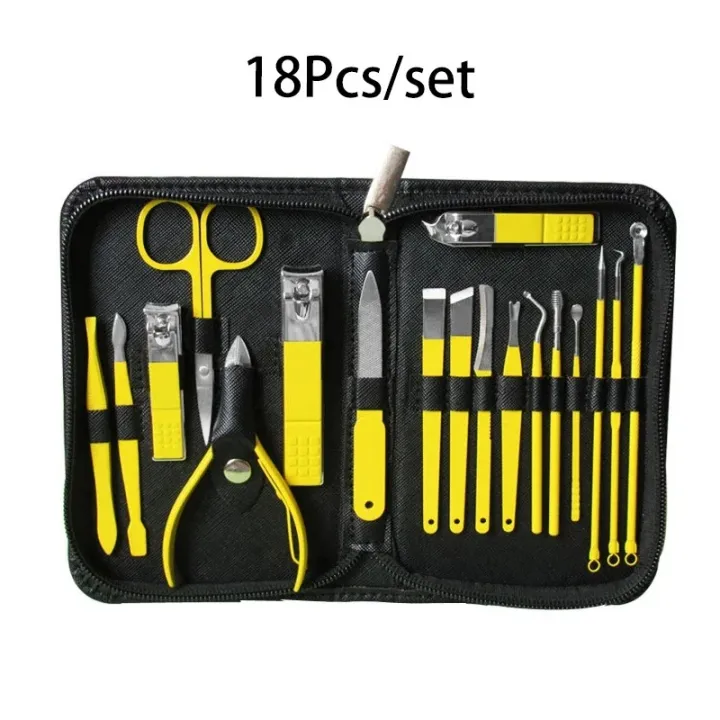 %E3%80%90User-friendly%E3%80%91%209/18%20pcs%20Nail%20Clippers%20Manicure%20Tool%20Set,%20Nail%20Clippers,%20Cuticle%20Nippers%20And%20Cutter%20Kit,%20Nail%20Clippers%20Pedicure%20Kit,%20Nail%20-%20Image%204