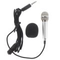 Mini Microphone Handheld Microfon 3.5mm Stereo Studio KTV Karaoke Portable Mikrof For Phone Laptop PC Desktop Audio Microphones. 