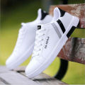 Running High-Top Sneakers Casual Lace-Up Shoes Summer Men's High-Top Shoes White. 