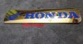 Honda metal front name plate logo golden colour.
