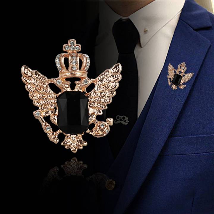 Suit Coat Rhinestone Brooch Jewelry Luxury Metal Pins And Brooches For Women