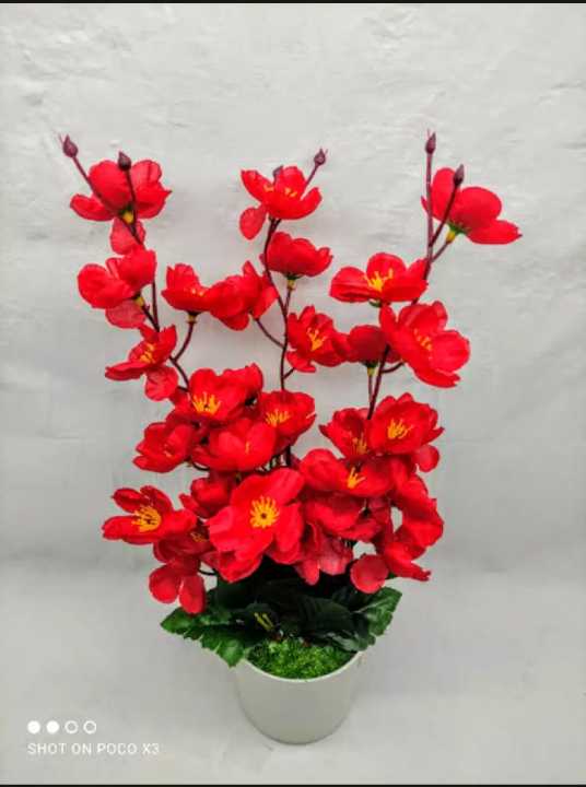 Artificial%20Cherry%20Flowers%20Plants%20With%20tub%20-%20Home%20Decoration%20Item%20-%20Image%203