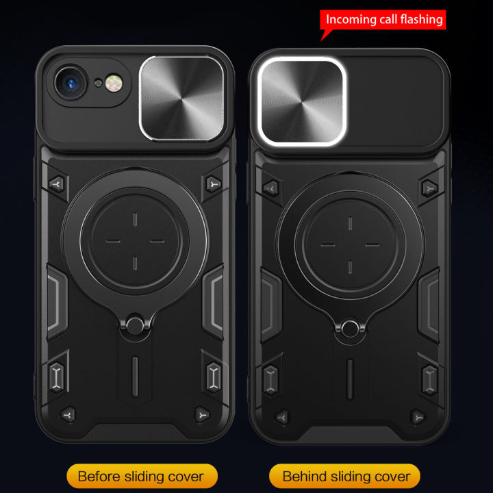 New%20Phone%20Case%20For%20iPhone%208%207%20Se%202020%20Cover%20Foldable%20360%20Degree%20Rotating%20Bracket%20Vehicle%20Mounted%20Sliding%20Hard%20Shockproof%20Rear%20Shell%20+%20Tempered%20Glass%20Screen%20Protector%20for%20iPhone%207%208%20Se%202020%20Case%20-%20Image%204