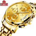 OLMECA Multi functional Steel Band Men's Watch Business Waterproof Non Mechanical Watch Wholesale.