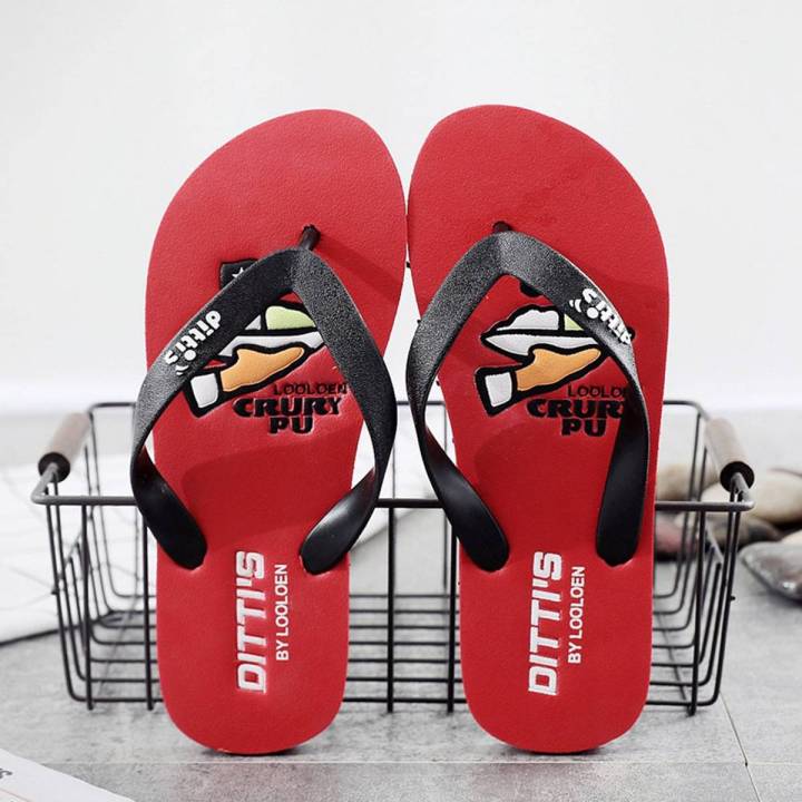 TE Korean Flip-flops Men's Beach Shoes Summer Shoes Casual Outdoor Beach Shoes