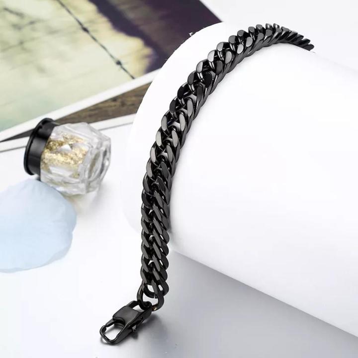 Black Stainless Steel Bracelet For Men - Bracelet