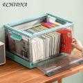 Stackable Storage Bin Foldable Stackable Plastic Storage Box with Lid for Home Organization Closet Organization Bin.