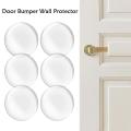 6PCS Adhesive Round Protectors Handle Bumpers Rubber Silicone Self Wall Stopper Door. 