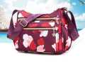 Women's Crossbody Bag Multi-functional Popular Printed Shoulder Bag Lightweight Nylon Messenger Bag.