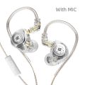 KZ EDX Pro Earphones Dynamic In Ear Monitor HiFi Wired Headphones Bass Stereo Game Music Earplugs Noice Cancelling Headset.