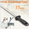 17Inch 600 Kitchen Grit Diamond Knife Sharpener Sharpening Steel Rod Stone.