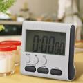 Goglor Magnetic Alarm Digital Kitchen Timer 24 Hours Clock Timer with Stand, Big Screen. 