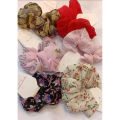 Scrunchie Hair Silk Band For Girls - 5 pcs.
