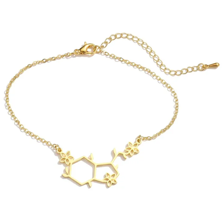 【TianYu Mall】Lutaku Serotonine Armbanden Voor Hormoon Dna Armband Rvs Chemie Armband Verpleegkundige Sieraden