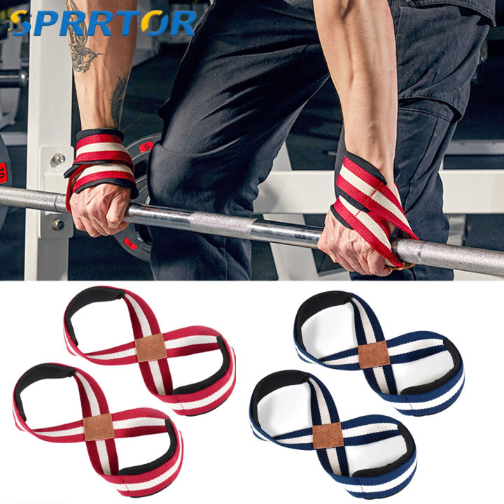 Wrist Fitness & Bodybuilding Gym Weight Strap Deadlift strap for 1 pair Figure 8 Weightlifting Weightlifting Weightlifting