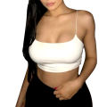 Women Spaghetti Straps Camisole Crop Top Bottoming. 