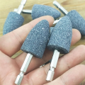 8 Pcs Cone Shape Grinding Stone - 1/4inch Hex Shank Abrasive Stone Mounted Grinding Point for Rotary Tool Drill (25mm).