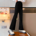 Girls flared jeans spring and autumn 2023 new foreign style girls big boys autumn fashion children's slim pants tide.