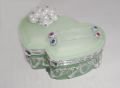 Heart Shape Jewelry Display Box glass Jewellery Storage Organigation/Gift.