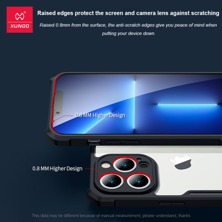 XUNDD%20Protective%20Case%20for%20iPhone%2014%2012%2013%2015%20Pro%20Max%2015,Airbag%20Shockproof%20Shell,Camera%20Screen%20Protection%20Back%20Clear%20Phone%20Cover%20-%20Image%203