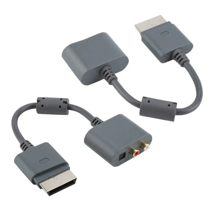 RCA%20Optical%20Audio%20Adapter%20Conversion%20HDMI%20AV%20Cable%20For%20Microsoft%20Xbox%20360%20Gray%20-%20Image%203