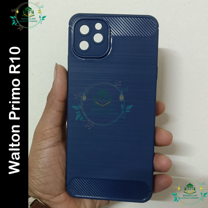Carbon Phone case for Walton Primo R10 / R10 Carbon Mobile Back Case Soft Carbon Phone Cover