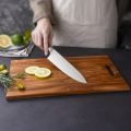 Durable Thickened Solid Wood Cutting Boards Rectangle Shape Natural Color Chopping Board Smooth Surface Wood Cooked Food Tray Kitchen. 