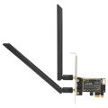 For Intel AX200 5G WiFi Card Dual Band Bluetooth 5.1 PCIE Wireless Card with Antenna for Windows 10 64bit/ for Linux PC Desktop. 