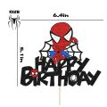 Disney Spiderman Birthday Party Cake Decorations Kids 1 2 3 4 5 6 8th Birthday Cake Toppers for Kids Boys Party Cake Decoration. 