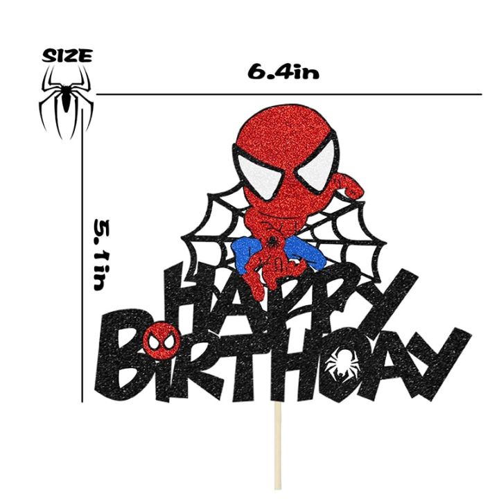Disney%20Spiderman%20Birthday%20Party%20Cake%20Decorations%20Kids%201%202%203%204%205%206%208th%20Birthday%20Cake%20Toppers%20for%20Kids%20Boys%20Party%20Cake%20Decoration%20-%20Image%206