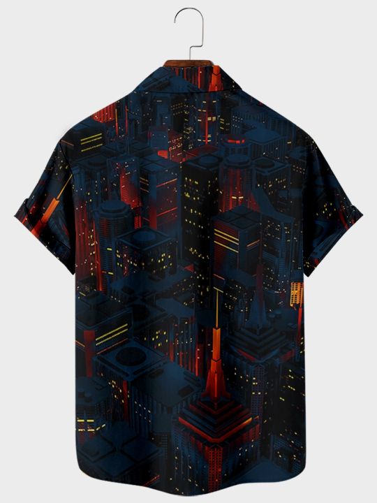 2022%20Summer%20Beach%20Casual%20Men's%20Short%20Sleeve%20Lapel%20Shirt%20Plus%20Size%20City%20High%20Waist%203D%20Printed%20Men's%20Top%20with%20Pockets%20-%20Image%204
