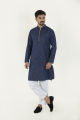 Masculine  Semi Fit Jacquard Panjabi For Men. 