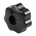 2 Pcs M10 Female Thread Nuts 50mm Plastic Star Head Clamping Knob Grip with M8 x 50mm Diameter Thread Clamping Star Knob. 