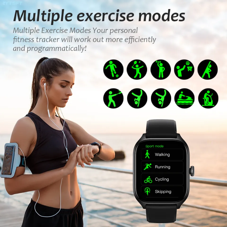 LAXASFIT New Smart Watch Bluetooth Voice Call Fitness Tracker