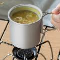 Outdoor Camping Cup with Foldable Handle Portable Aluminum Alloy Mug Lightweight Backpacking Cup for Outdoor Hiking Picnic.