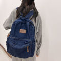 Women's Washed Denim Backpack Japanese StyleinsWind Street Fashion Simple and All-Matching College Students Bag Travel Backpack.