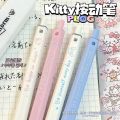 ins wind Sanrio KT cat square pen high value simple quick-drying pen student brush question press gel pen spot.